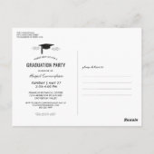 Klasse van 2019 Photo Peach Waterverf Invitation Briefkaart (Achterkant)