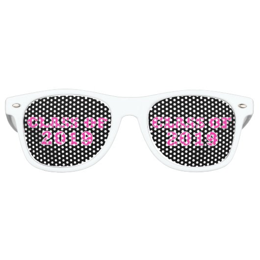 "Klasse van 2019" Retro Zonnebril (Voorkant)