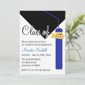 Klasse van 2019 Tassel Afstuderen Invite (blauw) Kaart (Staand voorkant)