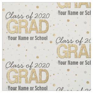 Klasse van 2020 Aangepaste Confetti Graduation Par Stof