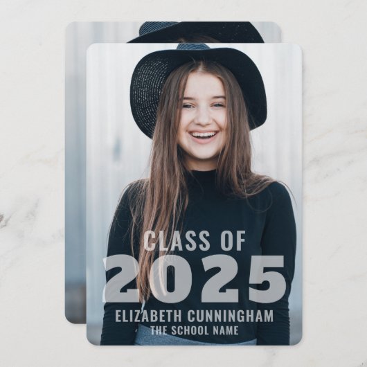 Klasse van 2020 | Aankondiging foto-Afstuderen (Voorkant / Achterkant)