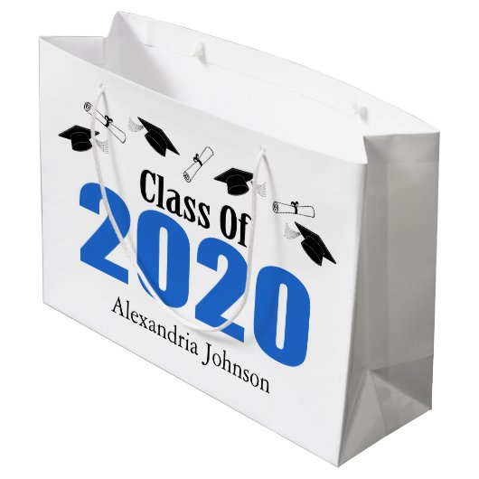 Klasse van 2020 Afstuderen Cadeautas (blauwe Pette (Achterkant Gekanteld)