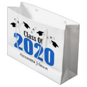 Klasse van 2020 Afstuderen Cadeautas (blauwe Pette (Voorkant Gekanteld)