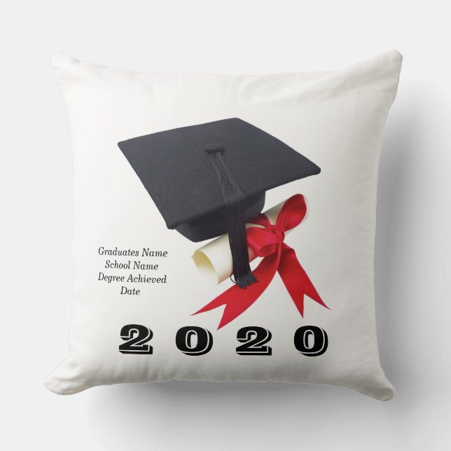 Klasse van 2020 Afstuderen Dag tegen 20 januari x  Kussen (Voorkant)