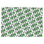 Klasse van 2020 Afstuderen Gift Bag (groene Petten Groot Cadeauzakje (Achterkant)