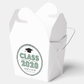 Klasse van 2020 Afstuderen gunstboxen (smaragd) Bedankdoosjes (Geopend)