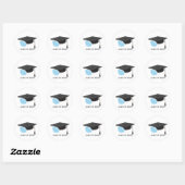 Klasse van 2020 Afstuderen met gezichtsmasker Ronde Sticker (Vel)