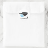 Klasse van 2020 Afstuderen met gezichtsmasker Ronde Sticker (Tas)