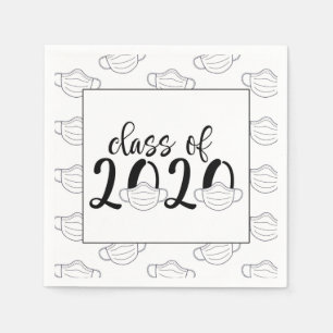 Klasse van 2020 Afstuderen Napkin - gezichtsmasker Servet