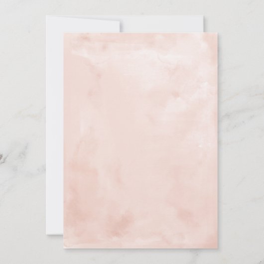 Klasse van 2020 Blush Pink Gold Afstuderen Kaart (Achterkant)