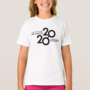 Klasse van 2020 de naam van de de het gezichtsgebe t-shirt