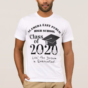 Klasse van 2020 Fun Quarantine Afstuderen T-shirt