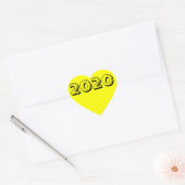 Klasse van 2020 Geel Hart Sticker door Janz (Envelop)