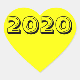 Klasse van 2020 Geel Hart Sticker door Janz