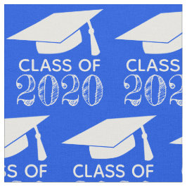 Klasse van 2020 Graduation Cap Blue of Kies Kleur Stof