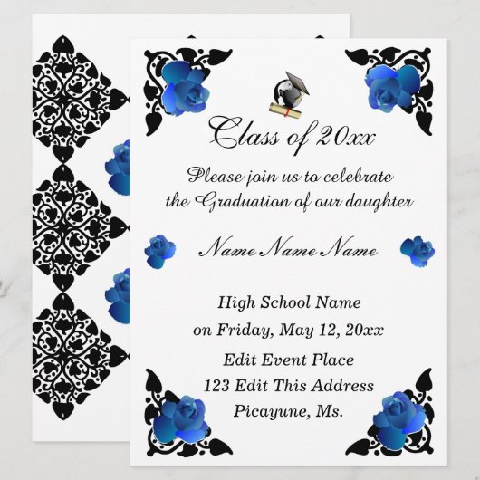 Klasse van 2020 Graduation Invitations Kaart (Voorkant / Achterkant)