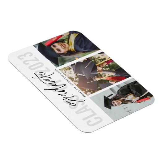 Klasse van 2020 High School Afstuderen Foto Magneet (Rechterzijde)