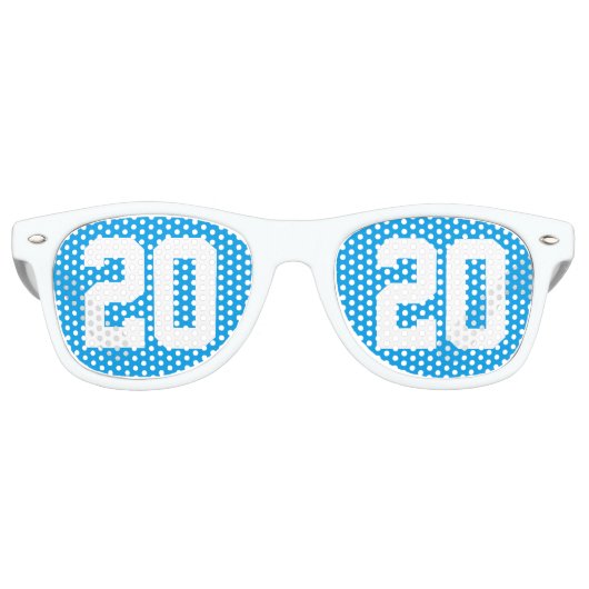 Klasse van 2020 Hoger Afstuderen Retro Zonnebril (Voorkant)