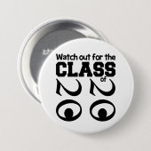 KLASSE VAN 2020 knoop, groot Ronde Button 7,6 Cm (Voorkant /achterkant)