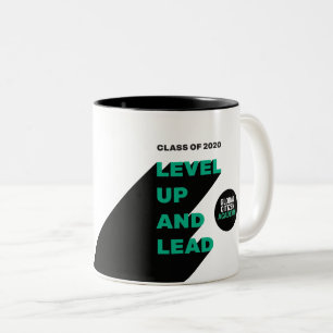 Klasse van 2020 Level Up & Lead-Mok Tweekleurige Koffiemok