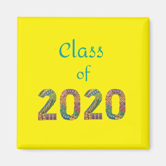Klasse van 2020 magneet (Voorkant)