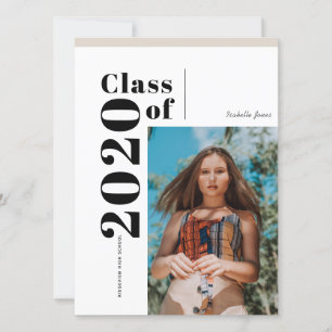 Klasse van 2020 Minimalistisch foto-Afstuderen