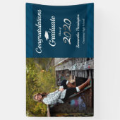 Klasse van 2020 One Photo Graduation Party Spandoek (Verticaal)