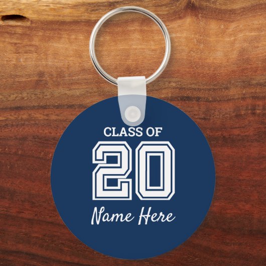 Klasse van 2020 Personaliseren Sleutelhanger (Voorkant)
