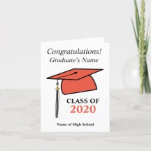 Klasse van 2020, pet voor foto- en middelbare-scho