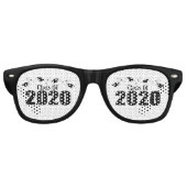 Klasse van 2020 Petten en diploma's (zwart) Retro Zonnebril (Voorkant)
