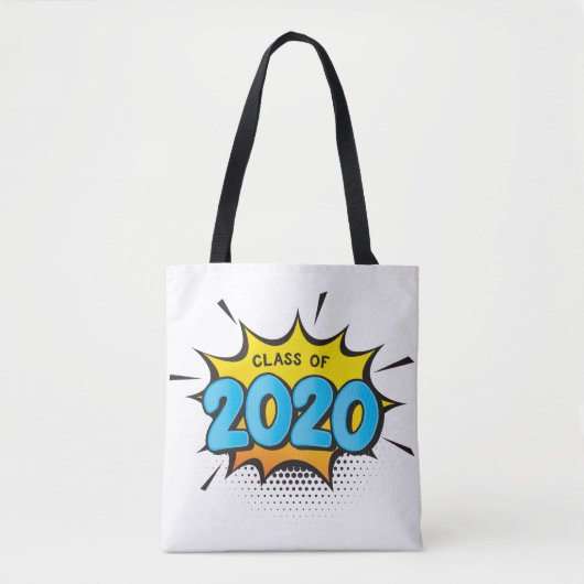 KLASSE VAN 2020 stripboekstijl typografie afstudee Tote Bag (Voorkant)