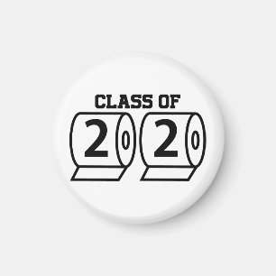 Klasse van 2020 toiletpapier grappig cadeau voor a magneet