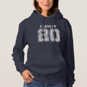 Klasse van 2020 Uw land en vlag Hoodie (Voorkant)