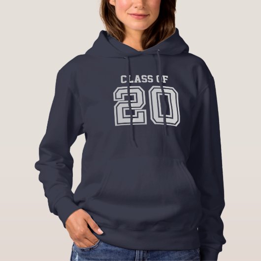 Klasse van 2020 Uw land en vlag Hoodie (Voorkant)