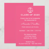 Klasse van 2020 Weegschalen Afstuderen Uitnodigen  Kaart (Voorkant / Achterkant)