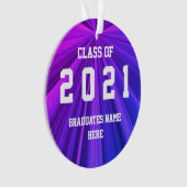 Klasse van 2021 Afstuderen Dag van Janz Miami Ornament (voorkant)