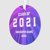 Klasse van 2021 Afstuderen Dag van Janz Miami Ornament (voorkant)