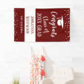 Klasse van 2021 Afstuderen Eenvoudige Confetti Spandoek (Insitu)