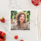 Klasse van 2021 Afstuderen Foto gepersonaliseerd Servet (Insitu)