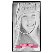 Klasse van 2021 Afstuderen Gift Bag (Bubble Gum Pi Klein Cadeauzakje (Voorkant)