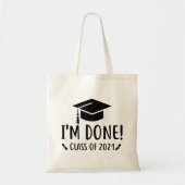 Klasse van 2021, Afstuderen, ik ben Gereed Afstude Tote Bag (Voorkant)