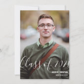 Klasse van 2021 Afstuderen persoonlijke foto-naam Aankondiging (Voorkant)