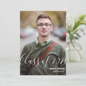 Klasse van 2021 Afstuderen persoonlijke foto-naam Aankondiging (Staand voorkant)