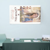 Klasse van 2021 Blush - Verticale foto-Afstuderen Spandoek (Beurs)