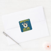 Klasse van 2021 Donut Meme Funny Afstuderen Vierkante Sticker (Envelop)