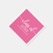 Klasse van 2021 Eenvoudige Chic Calligraphy Classi Servet (Hoek)