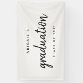 Klasse van 2021 Eenvoudige grafische Graduation Pa Spandoek (Verticaal)