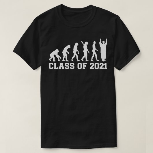 Klasse van 2021 evolutie t-shirt (Design voorkant)