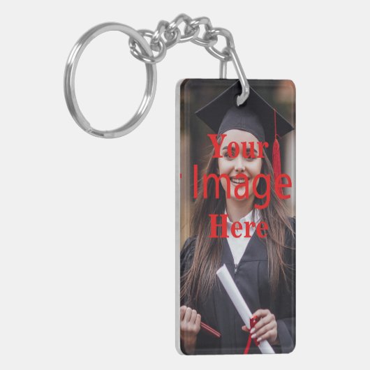 Klasse van 2021 Foto Afstuderen Sleutelhanger (Voorkant Links)