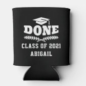 Klasse van 2021 Gedaan Graduated Custom Blikjeskoeler (Achterkant)